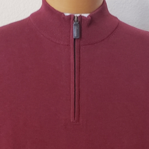 DANIEL CREMIEUX XL HALF-ZIP SWEATER VEST - Picture 2 of 4